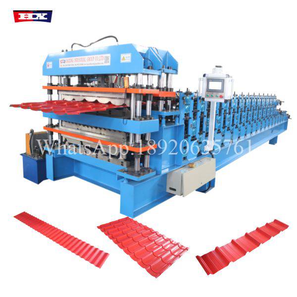 hydraulic three layer roll forming roofing machine