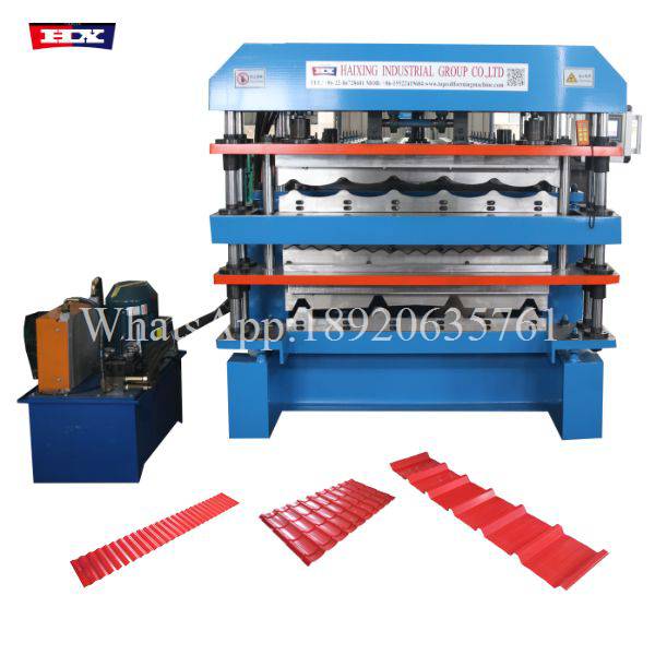 three layer aluminium roofing sheet making machine