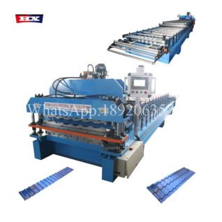 linie productie tabla tip tigla cu strat dublu trapezoidal glazurat