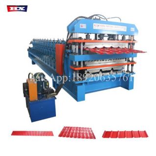 three layer metal roof forming machine for sale
